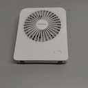 TriPole Desk Fan Small Portable Fan 2000 mAh Rechargeable Battery Ultra Quiet 4.5 Inch Mini Travel Fan with 180° Tilt Folding and 3 Speeds Adjustable for Home Office Desktop White