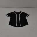 Kids Baseball Jersey Button Down Hip Hop Personalized Sport T Shirts Tops Baseball Shirt for Boys Girls Toddler, 6