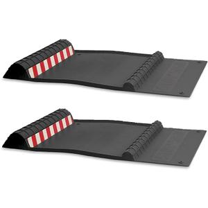 Maxsa 37358-2PK Park Right 21" x 11" x 2" Parking Mat, Black