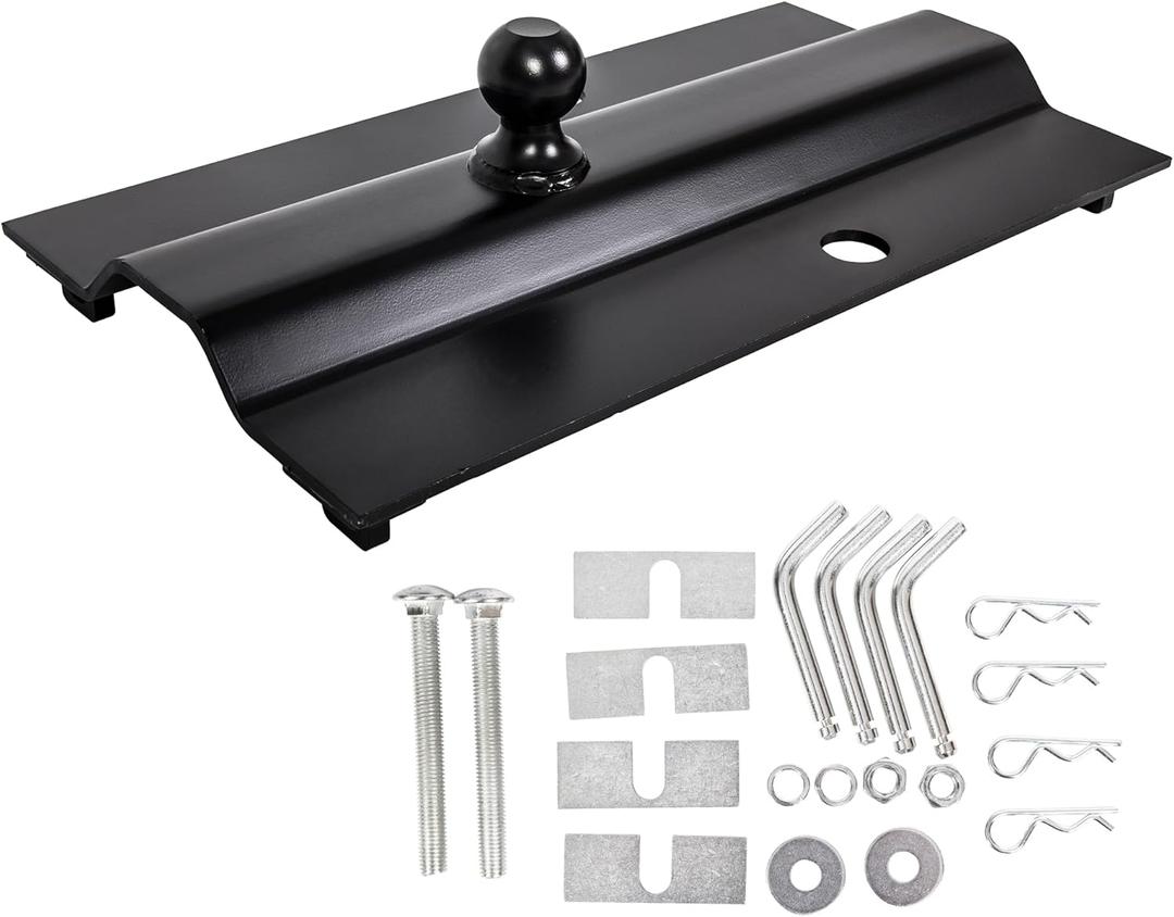 5th Wheel Gooseneck Hitch Trailer Towing Multi-Fit in-Bed Fixed Offset 25,000 lbs, 2-5/16-Inch Ball