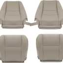 4pcs Grey Front Driver and Passenger Side Bottom and Top Back Seat Covers Fit for Sequoia Tundra 2000 2001 2002 2003 2004 2005 2006
