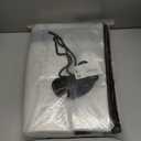 Vandham Clear Tarp, 10x12FT Plastic Tarps Heavy Duty Waterproof with Grommets, Rain Cover for Patio, Porch, Greenhouse, Chicken Coop Outside