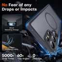 TOCOL for Samsung Galaxy S25 Ultra Case, Upgraded Full Camera Protection, Compatible with Magsafe, Drop Protection Slim Magnetic Matte Back Cover for S25 Ultra 6.9 inch (Black)