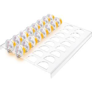 Cocktail Capsules Holder Compatible With Bartesian Capsules,Acrylic Tassimo Coffee Capsule Drawer Storage for Kitchen, Home, Office - Clear,32 Slots