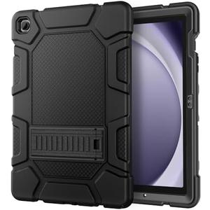 Azzsy Case for Samsung Galaxy Tab A9+/A9 Plus 11” 2024 Model (SM-X210/X216/X218), Heavy Duty Shockproof Rugged High Impact Protective Case, Black
