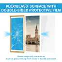 24X36 Clear Large Plexiglass Sheets 1/4 Thick 6mm Polycarbonate Sheet for Craft Projects, Table top, DIY Display, Windows Replacement, Cut with Cricu T Engraver, Power Saw or Hand Tools 2Pack