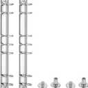 PATIKIL B5 9-Hole Ring Binder Mechanisms, 2 Set Binder Spines Replacement, Silver Tone