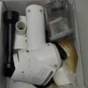 KMM Handheld Car Vacuum Cleaner, 9000PA Vacuum Cleaner & Air Duster, 120W High Power Vacuum Portable Cordless, Hand Held Vacuum Rechargeable with Multi-Nozzles & LED Light for Home, Car, Office (White & Gold)