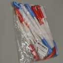 18 PCS LED Fiber Optic Wands Glow Sticks, Light Up Wands, Fiber Optic Lights Rod , Flashing Wands with 3 Light Modes for Wedding ,Halloween,Christmas, Neon Party Favors Supplies (Red Blue White)