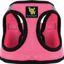 EcoBark XS Dog Harness - Step in Toy Breed Dog Harnesses - Extra Small Eco-Friendly Body Halter Vest - Reflective Tiny Soft Mesh (Bubblegum Pink, XS)