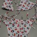 SOLY HUX Women's 3 Piece Tie Dye Bikini Set Swimsuit with Sarongs Cover Ups Beach Skirt Bathing Suit, S