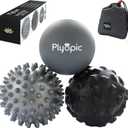 Plyopic. Massage Ball Set  for Deep Tissue Muscle Massage, Myofascial Release, Trigger Points, Mobility, Plantar Fasciitis - Eliminate Muscle Tension & Tightness in Your Back Neck Foot