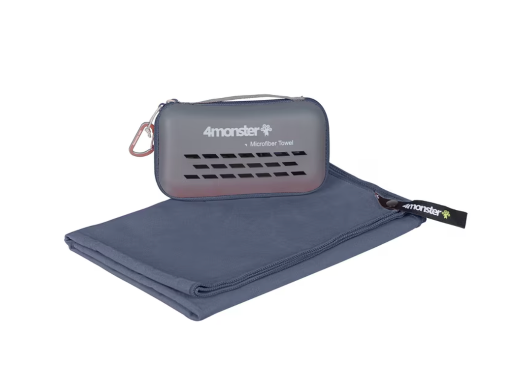 4Monster Camping Towel Microfiber, Fast Drying Travel Towel, Navyblue, Small