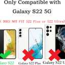 for Galaxy S22 5G case,Samsung S22 Heavy Duty case,[Military Grade Protective ],[Shockproof] [Dropproof] [Dust-Proof], Compatible with Samsung Galaxy S22 5G (Black)