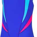 J.E Sterguard Girls' One Piece Swimsuit Athletic Girls Bathing Suits, Competition Girl Swimsuits Size 6-16 Years