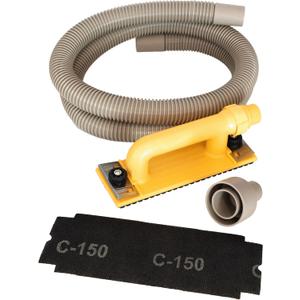 Hyde Tools 09165 Dust-Free Drywall Vacuum Hand Sander with 6-Foot Hose