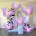 Geelin 6 Pcs Large Pink-Purple Gradient Butterfly Decorations Mariposas Grandes para Decoracion Butterfly Party Decor 20 Inch 12 Inch 3D Silk Butterflies for Baby Shower Women Birthday Party Wedding