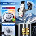 [Military-grade Construction] Phone Holders for Your CarUpgraded Suction & ClipCell Smartphone Mount Universal Windshield Dashboard Vent Stand Truck Cradle for iPhone 17 Pro Max 16 15 Samsung