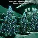 Christmas Tree Lights 280LED 10 Lines Christmas Lights for Tree 8 Lightting Modes for 4 ft-7 ft Christmas Tree, UL Certified Waterproof Indoor Outdoor Christmas Decorations(CoolWhite)