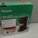 Tastyle Single Serve Coffee Maker, Iced and Hot Coffee Machine for K Cup & Grounds, Compact Design, 40oz Removable Water Reservoir, 6 to 24 Oz Brew Sizes, Fits 7.3" Travel Mug, Black