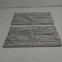 Pillowcases Standard Size 100% Cotton, 2 Pack Linen Like Pillow Shams with Envelope Closure, Ultral Soft and Breathable Pillow Case Covers, Light Grey, 20" X 12", No Filling