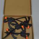 4 Inch Bar Clamps for Woodworking, 5 Pcs Trigger Quick Grip Clamps, One Handed Ratchet Wood Working Clamp, Mini Small Bar Woodworking Clamps for Wood Gluing Crafts (4Inch)