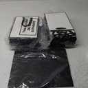 Yeaqee 50 Pack Metallic Gift Bags with Handle and Tissue Paper Gold Foil Thank You Bag for Thanksgiving Day Christmas Wedding 5 Senses Gifts Holiday Party Favors 9x7x3.15''(White Black)