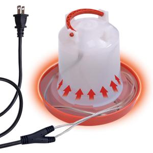 Chicken Water Heated Cord 1 Pack, 39W Chickens Water Heater for Winter, Freeze Proof Chicken Waterer Heater with Long Heating Cord 4FT for Poultry Like Chickens Geese Ducks and Small Animals