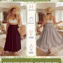 Ficerd 3 Pack Plus Size Maxi Skirts for Curvy Women Pockets Casual 2026 Boho Summer Flowy Long Skirt a Line High Waist Dress, XL