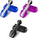 3Pcs Portable Eyeglass Cleaner, Carbon Eyeglass Care Products, Microfiber Spectacles Mini Sunglasses Brush, Soft Brush Cleaning Tool, Travel Easily to Carry
