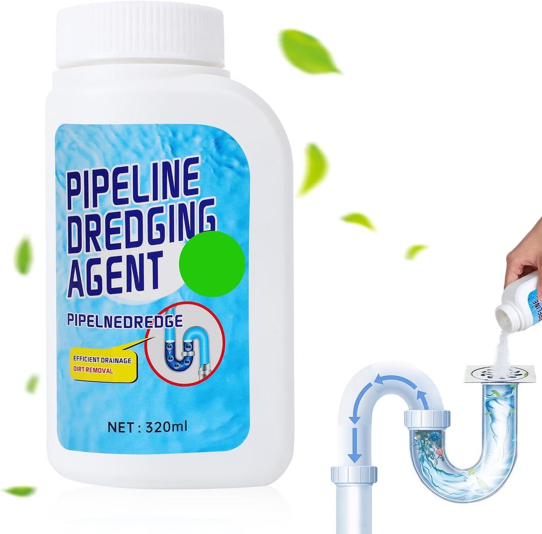Pipeline Dredging Agent,Powerful Pipe Dredging Agent,Fast Foaming For Kitchen Toilet Pipeline Quick Cleaners,Unclog Toilet Clog And Kitchen Sink Pipe Unblocker Powder