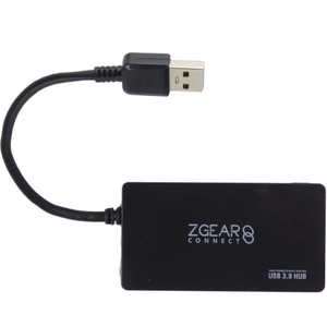 ZGear Connect Four Port USB 3.0 Data Hub - Black