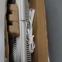 Bionaire Window Fan with Reversible Airflow Blades  3-Speed Settings, Programmable Thermostat, LED Display, Remote Control, Fits 2436" Windows, No Assembly Required (White)