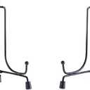 LIONWEI LIONWELI 4inch(2pack) Upgraded Anti-Slip Iron Plate Display Stand Black Easel Display Stand Photo Holder Stand,Displays Picture Frames, Decorative Plates, and Artworks