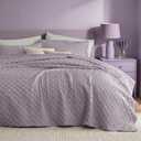 Bedsure Quilts Queen Size - Lightweight Bedspreads Queen Size with Basket Weave Pattern, Soft Quilt Bedding Set, Purple Comforter Set Coverlet for All Seasons with 2 Pillow Shams (90" x 96")