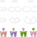 UNICRAFTALE 9Pcs 3 Styles Bow Polymer Clay Cutters Bowknot Clay Earrings Cutters Bow Shape Polymer Clay Earrings Polymer Clay Molds Clay Cutter for DIY Earring Jewelry Making Tools