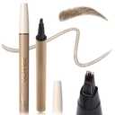 UCANBE Wild Natural Liquid Brow Pen - Microblading Eyebrow Pencil with Brow-Fection Angled Brush, Waterproof, Soft Bristles, Natural-Looking Brows, Last All Day for Women Girls MakeupBrown