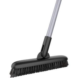 MR.SIGA Heavy Duty Grout Scrub Brush with Long Handle, Shower Floor Scrubber for Cleaning, Tile Scrub Brush with Stiff Bristles