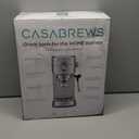 CASABREWS CM5418 Espresso Machine 20 Bar, Compact Espresso Maker with Steam Milk Frother, Stainless Steel Coffee Machine with 34oz Removable Water Tank for Cappuccino, Small Latte Machine, Silver