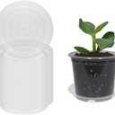 BESPORTBLE 6pcs Rectangle-Shaped Plant Trays for Gardening Flower Pot Saucers for Bonsai and Plants Brick (Brown)