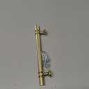 Amerdeco 10 Pack Knurled Gold Cabinet Pulls 5 Inch Hole Center Brushed Brass Kitchen Cabinet Handles for Drawer Dresser, Cupboard and Wardrobe ZH0025