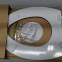 Mayfair Linden Slow Close Toilet Seat, Non Slip Heavy Duty Wood, Easy Install, Elongated, White