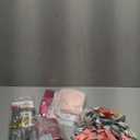 Ouddy Life Pink Happy Birthday Party Decorations for Women Girls, Pink Happy Birthday Love Crown Bow Bottle Lipstick Balloons Fringe Curtain for Princess Birthday Wedding Baby Shower Party Supplies