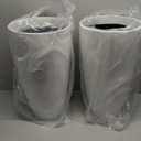  21 inch Tall Planter Resin Vase, Set of 2 for Porch Large Pot with Drainage Hole for Indoor Outdoor Home Garden Front Door