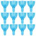 JMU Dental Impression Tray,Bag of 12 Perforated Disposable Trays,3 Medium Upper