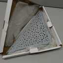 WELLUP Brushed Nickel 10’’ Corner Shower Shelf Bathroom Shower Shelves, 2 Pack Triangular 304 Stainless Steel Shower Corner Shelf for Tiled Walls, No Drilling