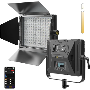 IFOOTAGE 80W LED Video Light, Bi-Color LED Panel Light, Bluetooth APP Control Lights for Video, 2700K-6500K/CRI 98/TLCI 99, LED Panel Light for Vlogging/YouTube/Studio Light, PL1 80BN