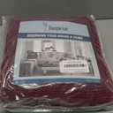 Turquoize Wingback Chair Covers 2 Piece Wing Chair Slipcover Stretch Slipcovers for Wingback Chairs Wing Chair Cover Spandex Jacquard Fabric with Elastic Bottom Non-Slip Furniture Cover, Burgundy