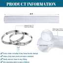 Yaocom 6“ x 30’ Dust Collection Hose Set, PVC