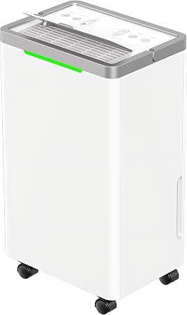 34 Pints Dehumidifier for Basement, with Drain Hose, 38dB Quiet, 2500 Sq.Ft